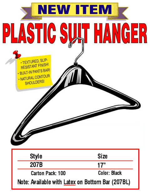 plastic suit hanger